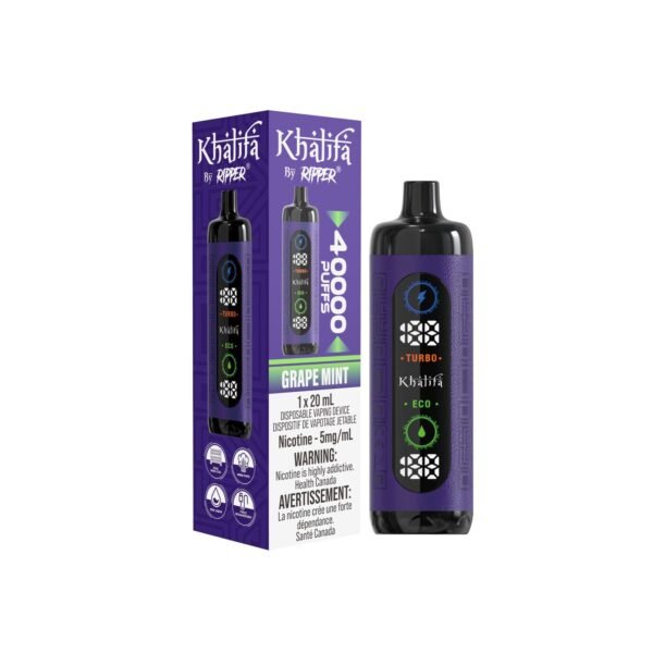 GRAPE MINT(5MG) KHALIFA BAR <b Style="color:red">(Tax Incl.)</b>