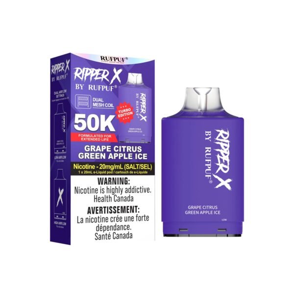 Grape Citrus Green Apple Ice RIPPER X 50K <b Style="color:red">(Tax Incl.)</b>